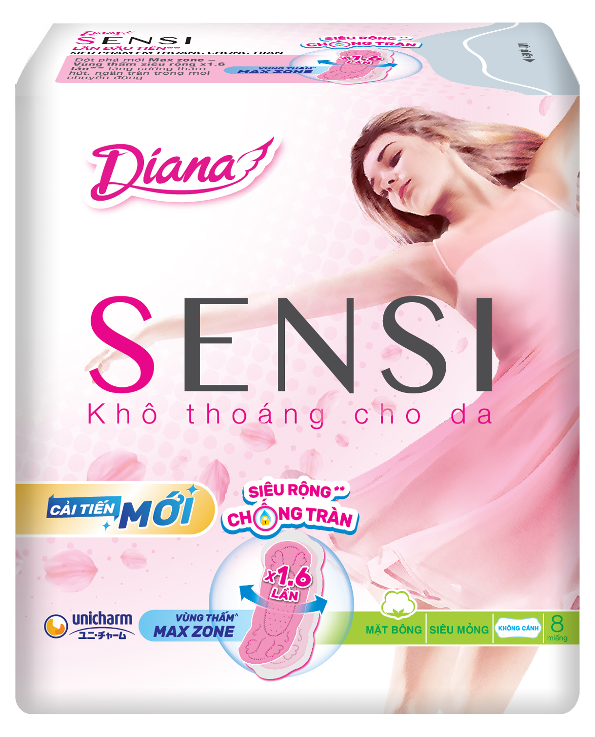 Diana SENSI Siêu Mỏng Không Cánh